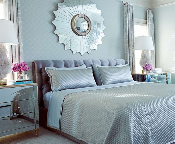 blue grey bedroom decorating ideas photo - 1