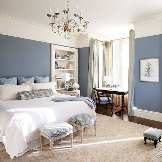 blue grey bedroom decorating ideas photo - 7