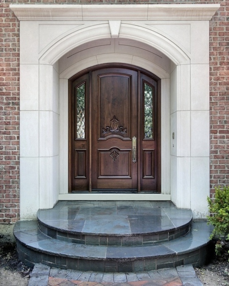 brick front entrance designs photo - 7