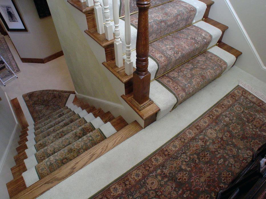 carpet runner for stairs installation photo - 10