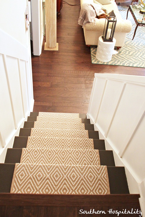 carpet runner for stairs installation photo - 4