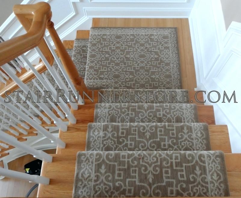 carpet runner for stairs installation photo - 5