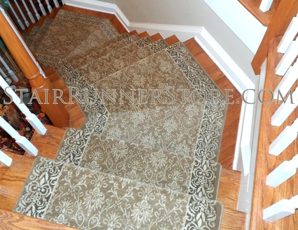 carpet runner for stairs installation photo - 8