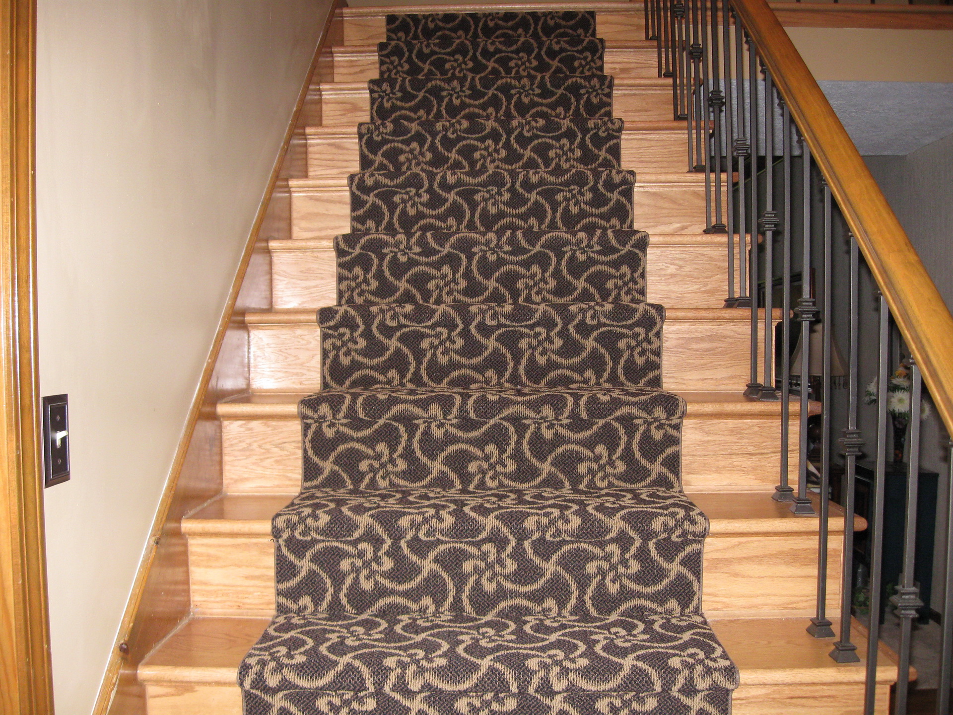 carpet runner for stairs over carpet photo - 9