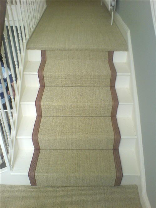 carpet runner for stairs with landing photo - 2