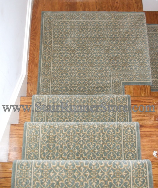carpet runner for stairs with landing photo - 7
