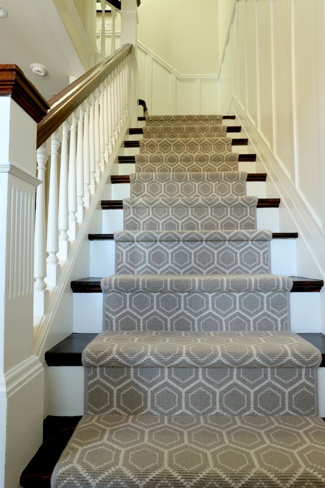 carpet runners for stairs modern photo - 9