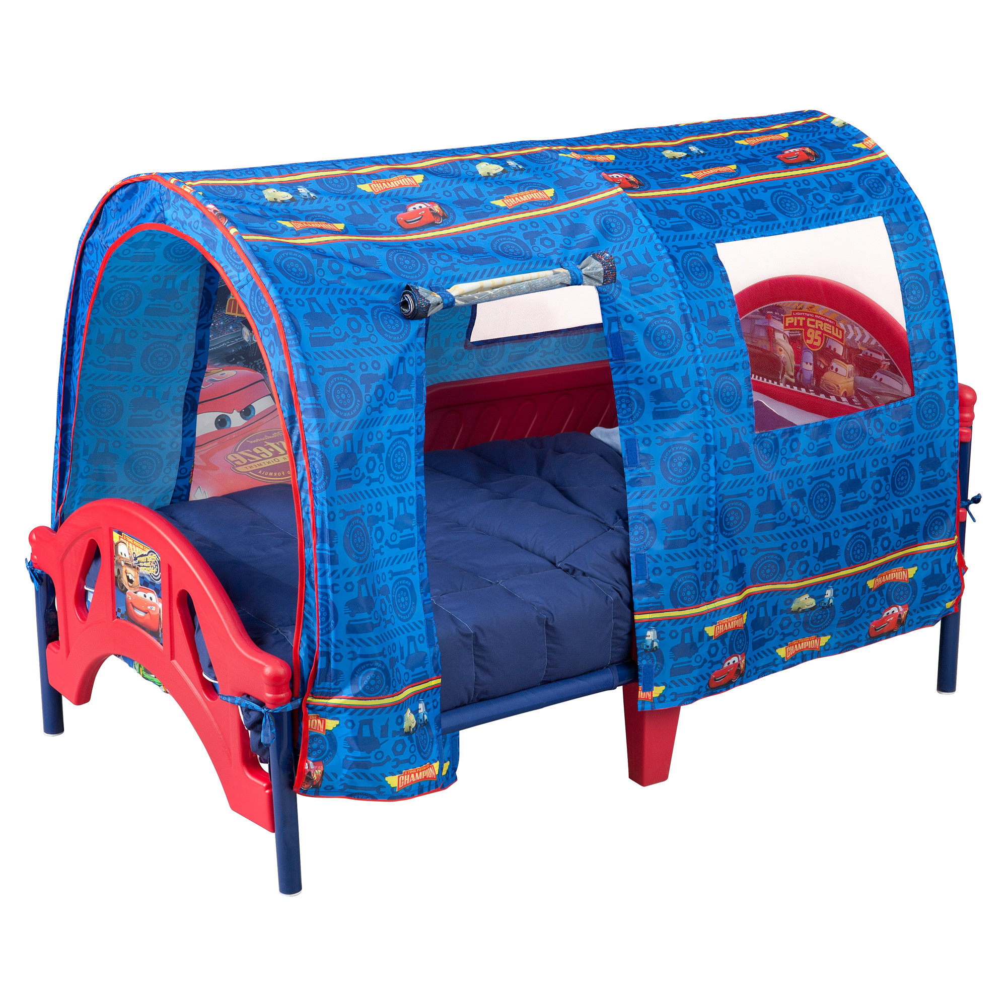 cars toddler bed with tent photo - 2