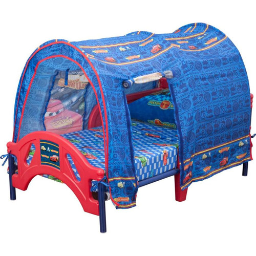 cars toddler bed with tent photo - 3