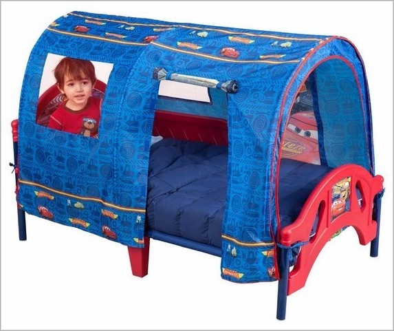 cars toddler bed with tent photo - 8