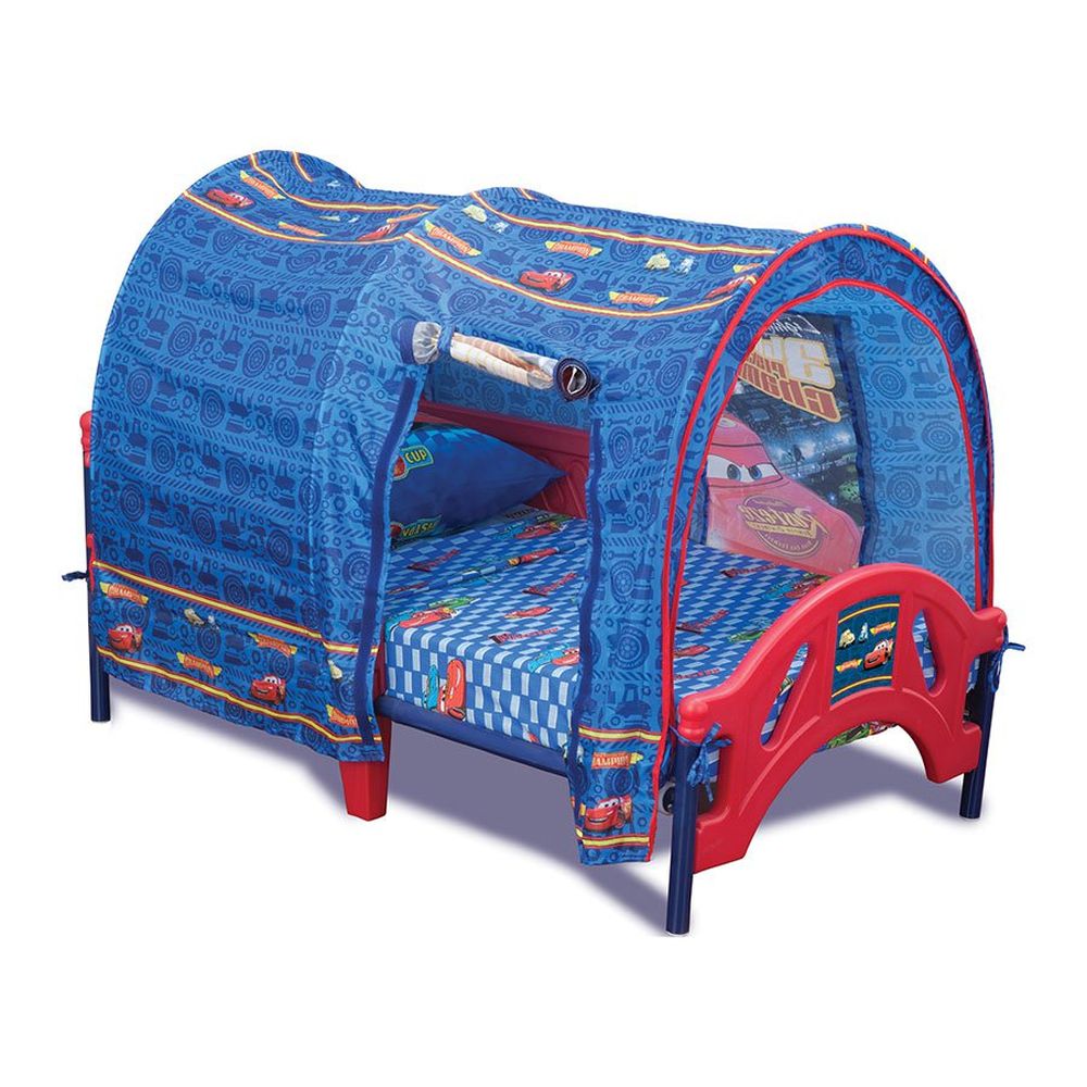 cars toddler bed with tent photo - 9