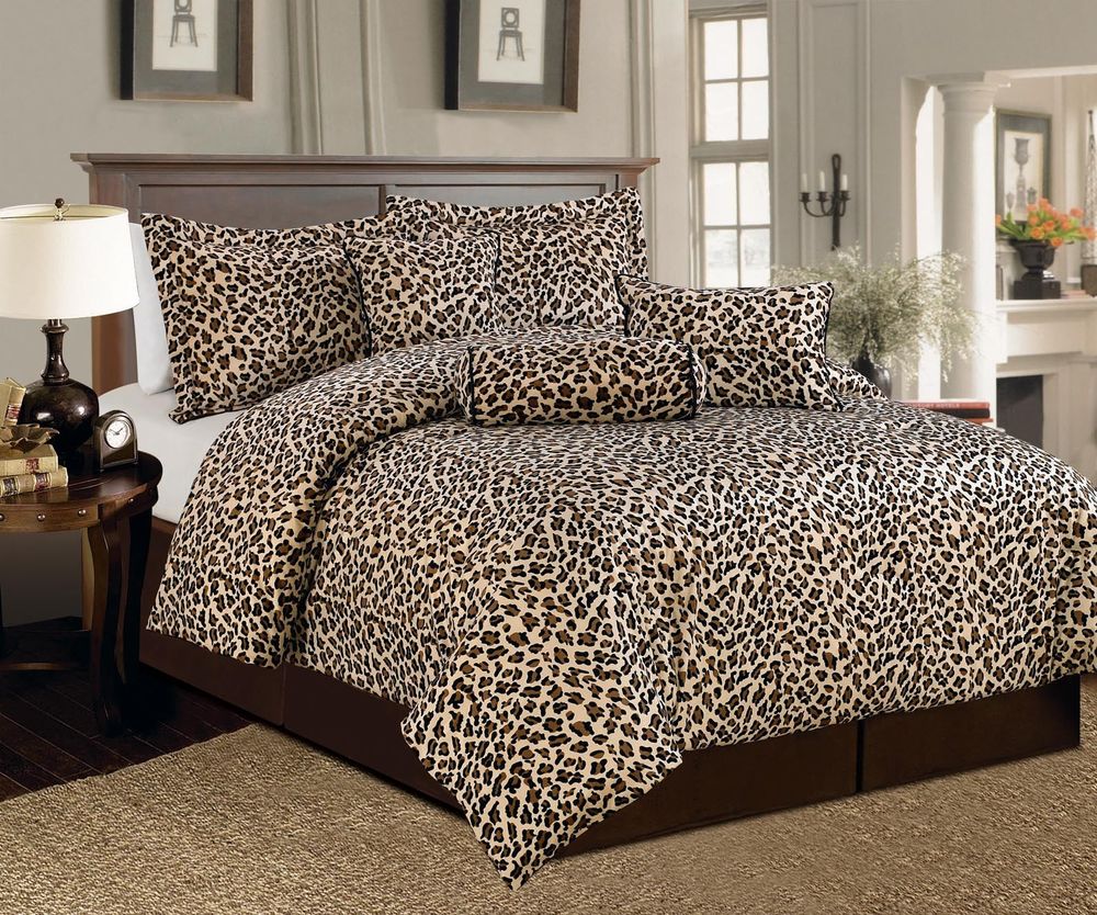 cheetah print bedroom set photo - 9