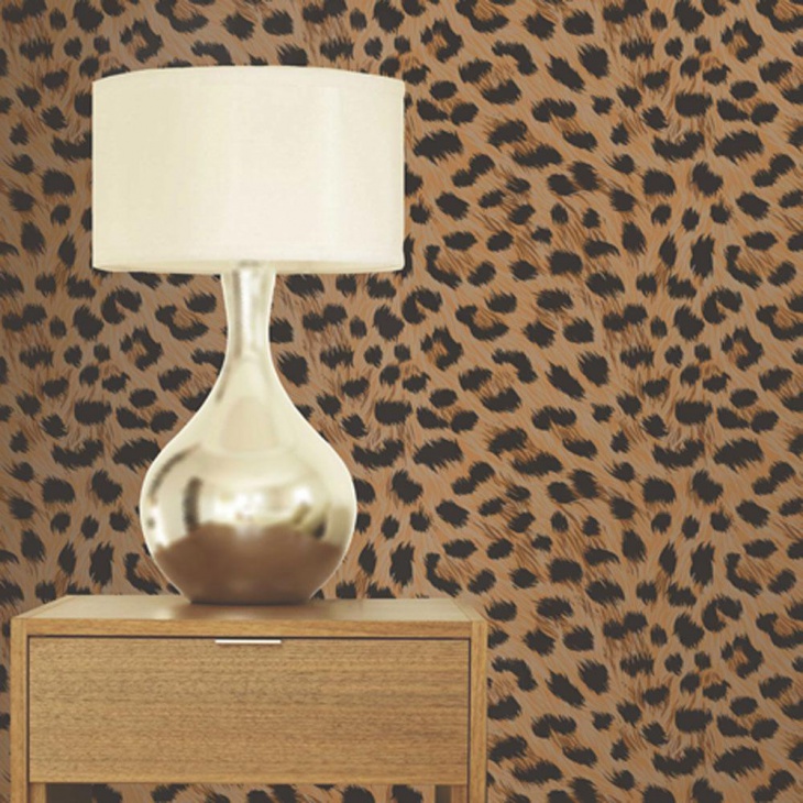 Cheetah print bedroom wallpaper | Hawk Haven