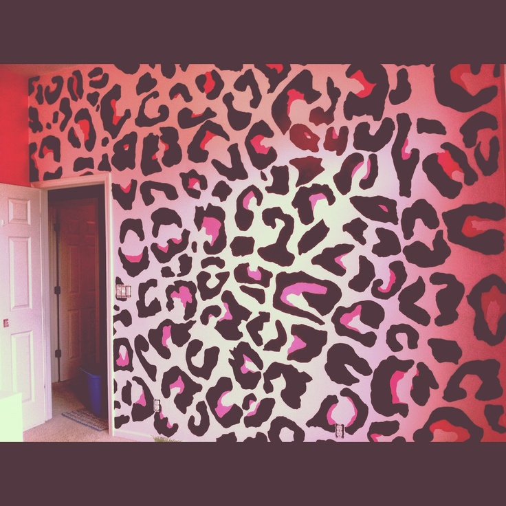 cheetah print bedroom walls photo - 1