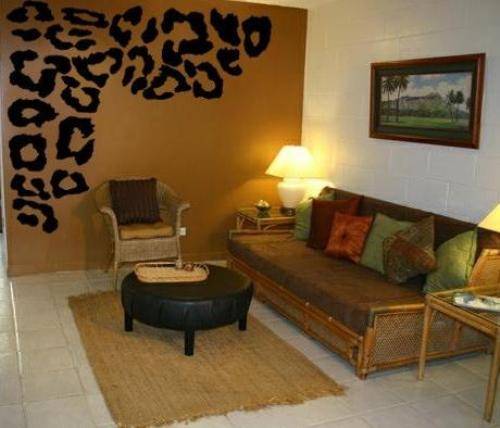cheetah print bedroom walls photo - 9