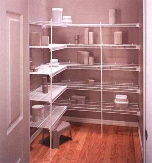 chrome pantry shelving systems photo - 1