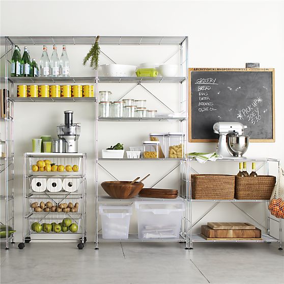 chrome pantry shelving systems photo - 2