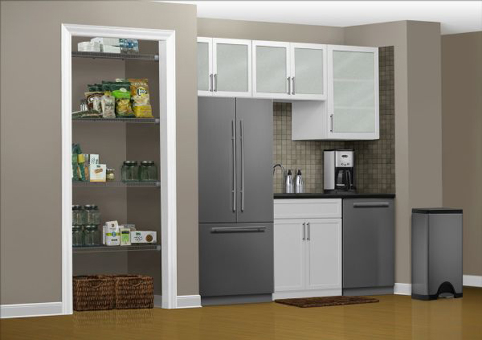 chrome pantry shelving systems photo - 3