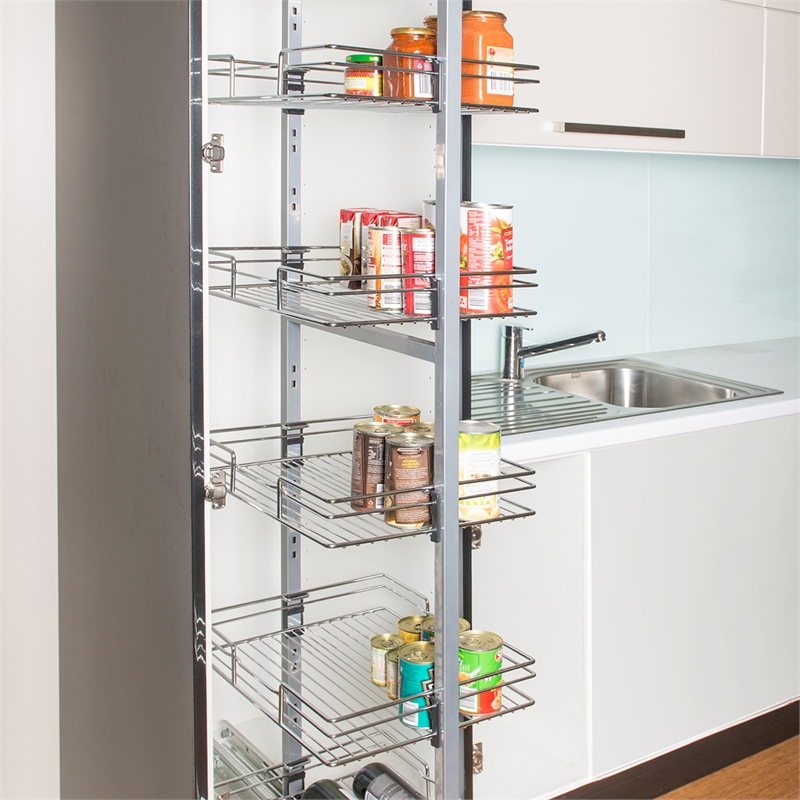 chrome pantry shelving systems photo - 9