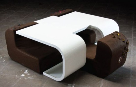 coffee table and chair design photo - 3