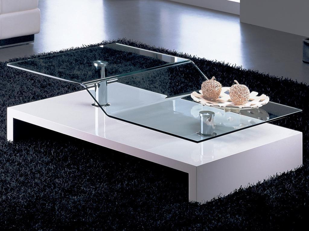 contemporary coffee tables glass top photo - 3