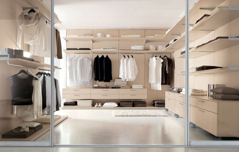 contemporary walk in closet design photo - 1