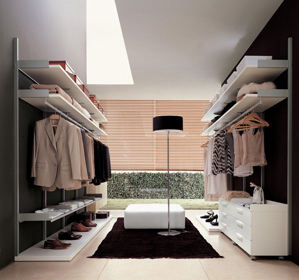 contemporary walk in closet design photo - 6