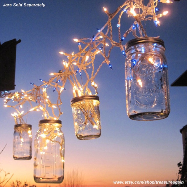 cool outdoor party lights photo - 2