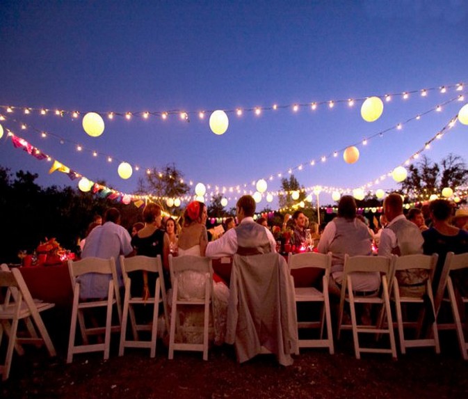 cool outdoor party lights photo - 4
