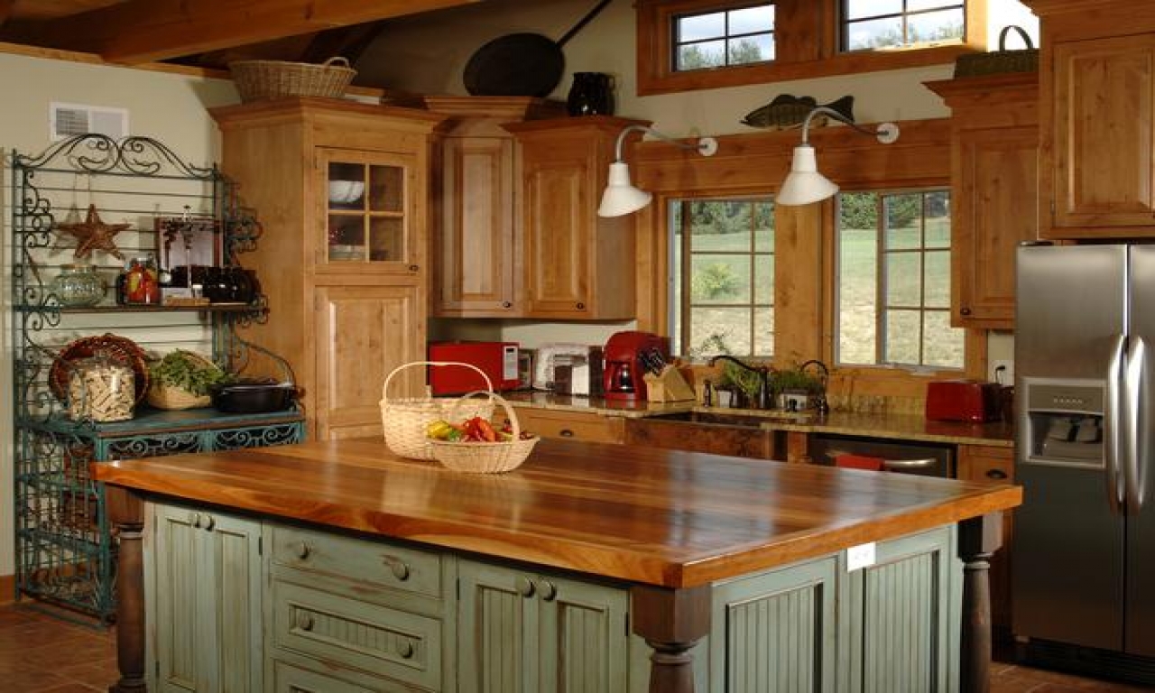 country kitchen designs with islands photo - 3