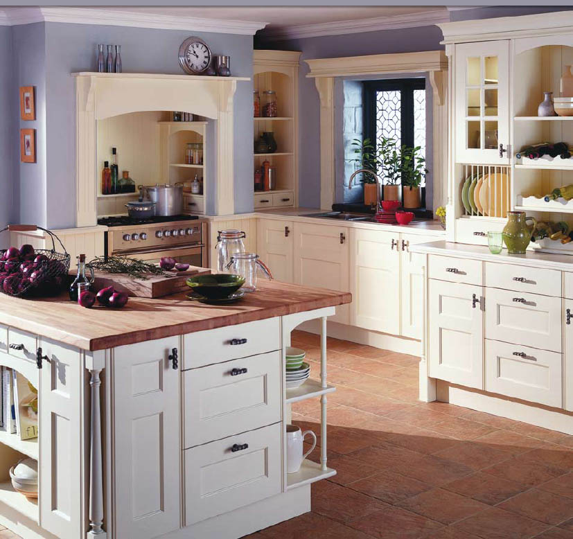 country style kitchen cabinets design photo - 2