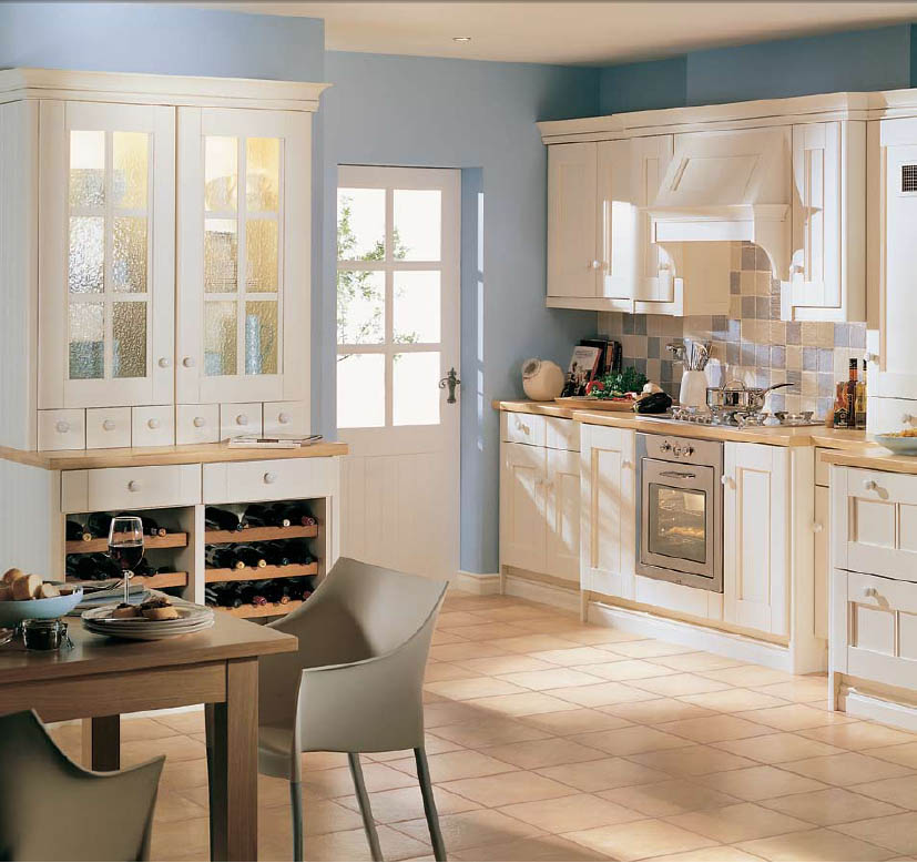 country style kitchen cabinets design photo - 4