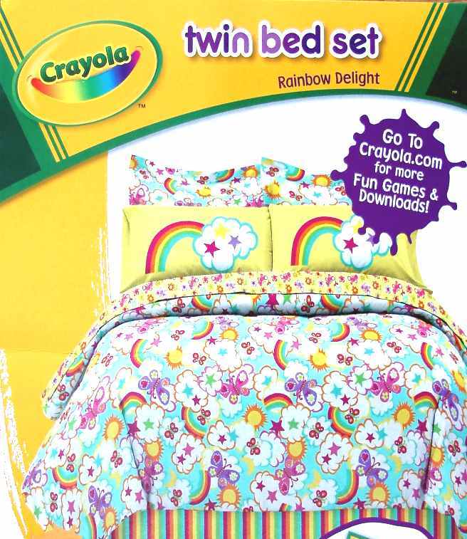 crayola rainbow delight bedding photo - 2