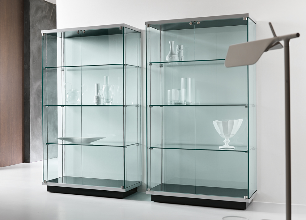 cupboard designs with glass photo - 2