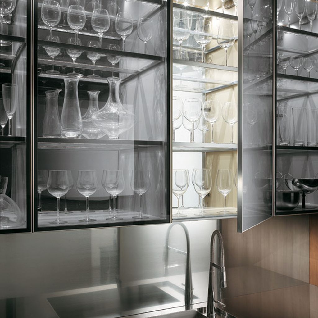 cupboard designs with glass photo - 8