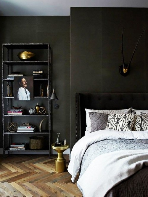 dark grey bedrooms ideas photo - 10