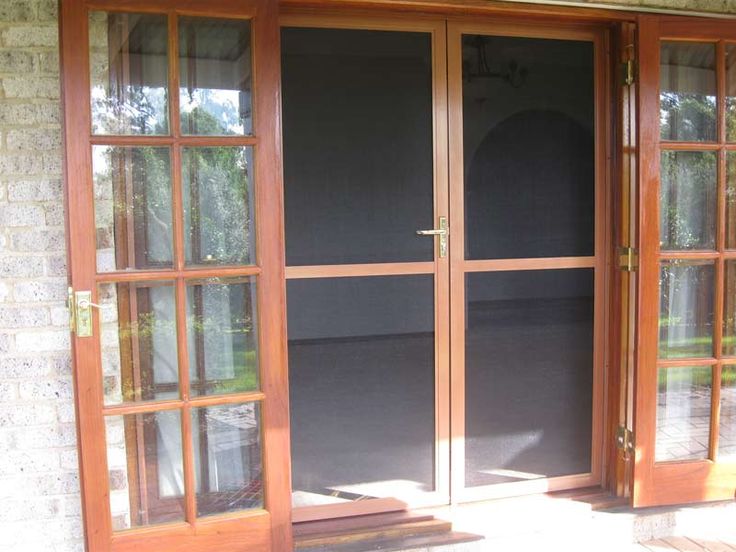 double french doors with screens photo - 10