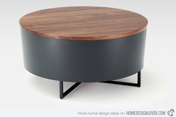 drum coffee table design photo - 8
