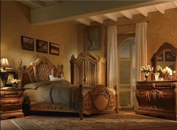 elegant traditional bedroom furniture photo - 3