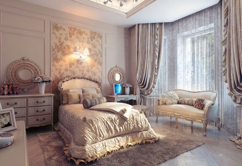 elegant traditional bedroom ideas photo - 2