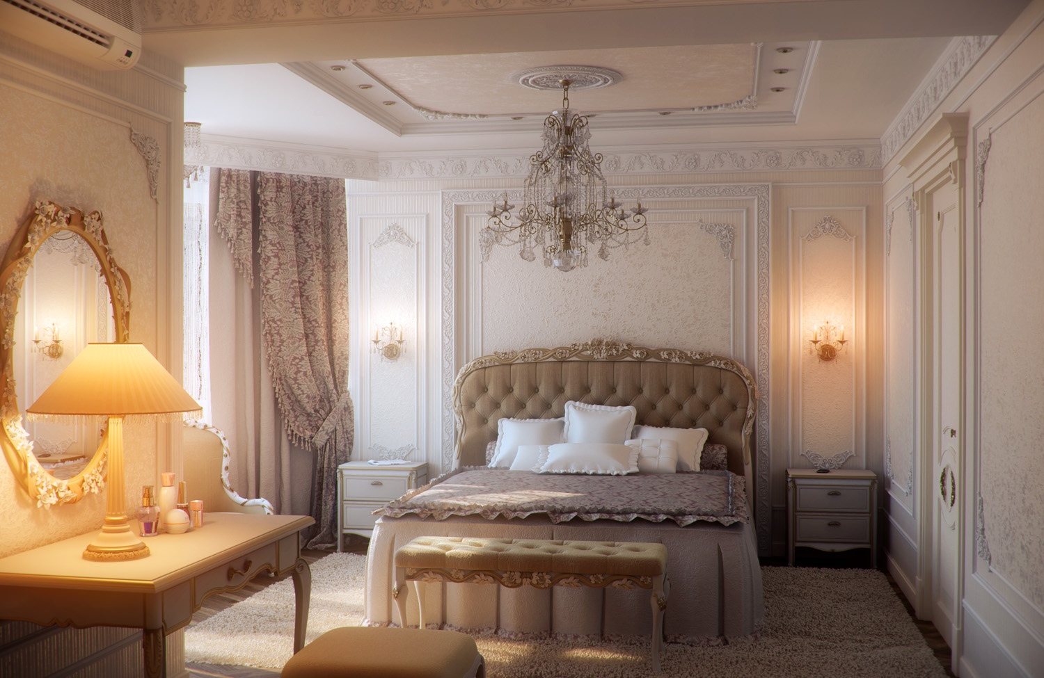 elegant traditional bedroom ideas photo - 7