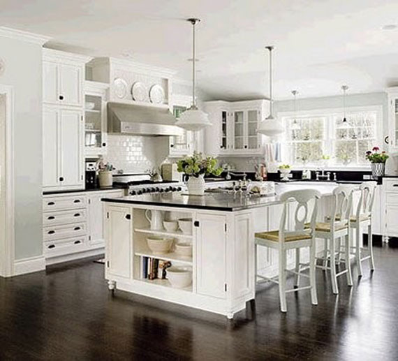 examples of black kitchen cabinets photo - 7