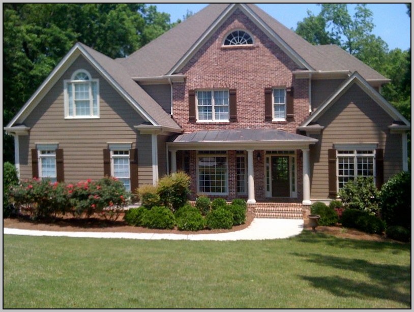 exterior paint colors for red brick homes photo - 5