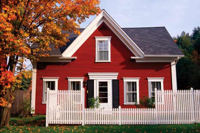 exterior paint colors red photo - 2