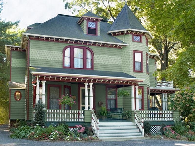 exterior paint colors victorian houses photo - 3
