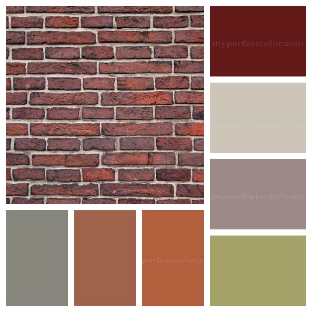 exterior paint colors with orange brick photo - 10