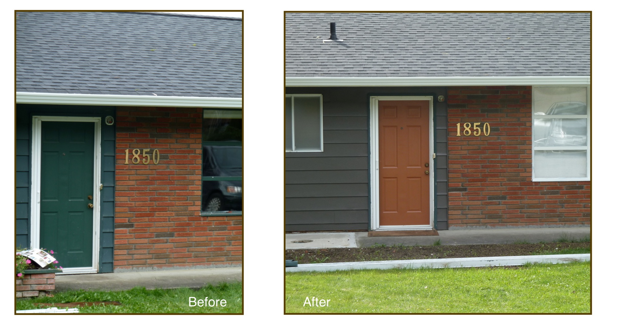 exterior paint colors with orange brick photo - 8