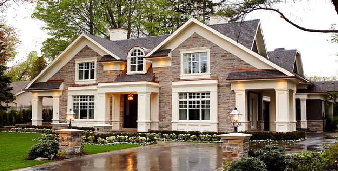 exterior paint colors with stone photo - 1