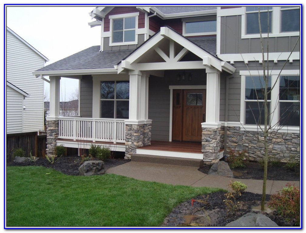 exterior paint colors with stone photo - 7
