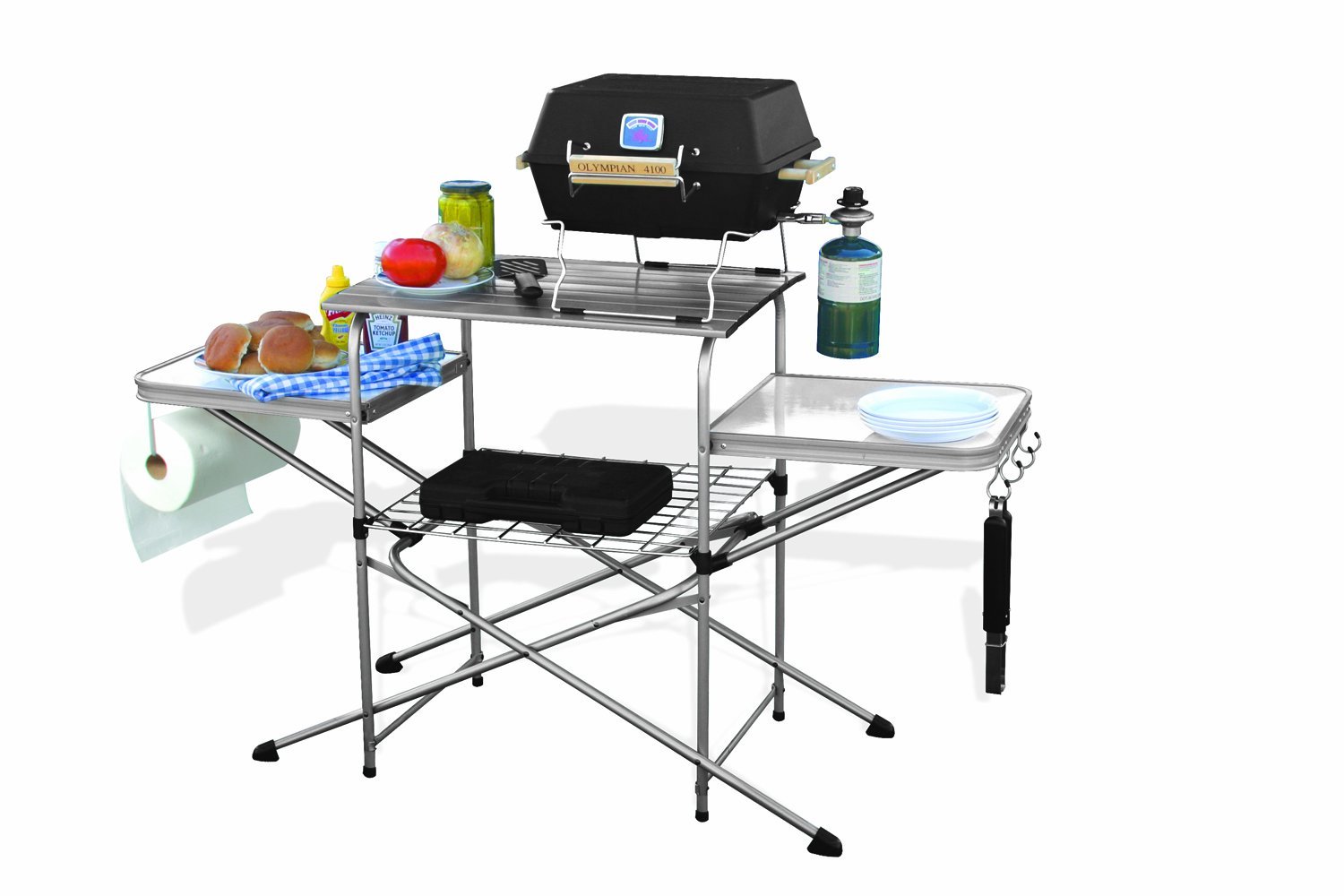 folding camping table and kitchen photo - 1